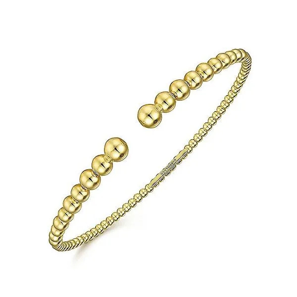 Gabriel & Co. 14K Yellow Gold Bujukan Bangle Image 2 Toner Jewelers Overland Park, KS
