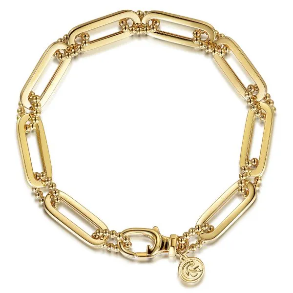 Gabriel & Co.14K Yellow Gold Bujukan Paperclip Bracelet Toner Jewelers Overland Park, KS