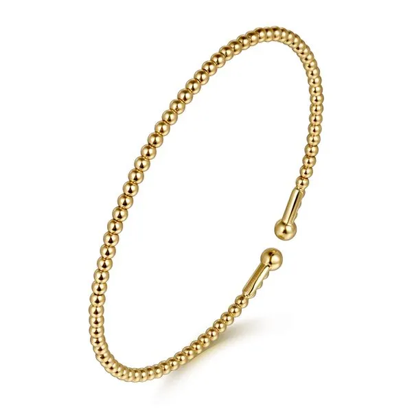 Gabriel & Co. 14kt Yellow Gold Bujukan Split Bangle Bracelet Image 2 Toner Jewelers Overland Park, KS