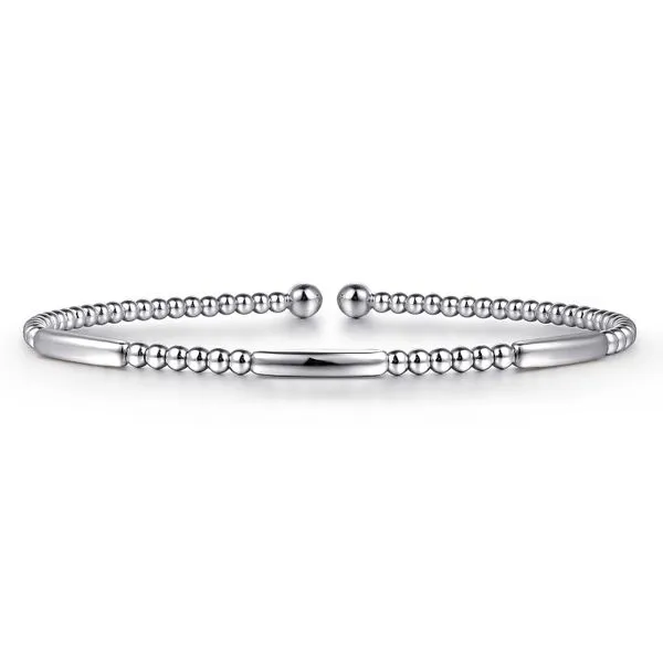 Gabriel & Co. 14k White Gold Bujukan Bangle Bracelet Toner Jewelers Overland Park, KS