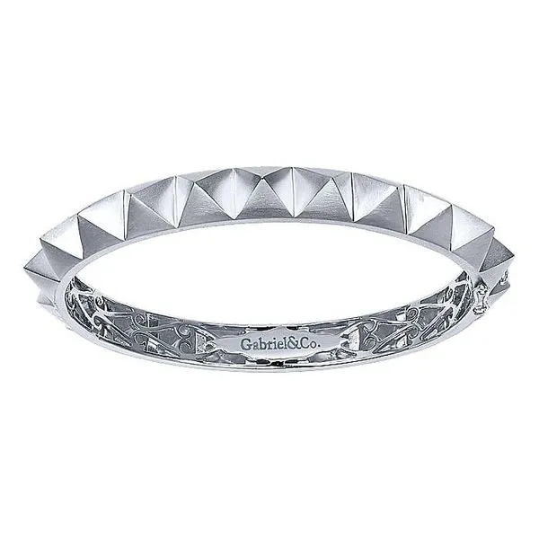 Gabriel & Co. Sterling Silver Spike Bangle Toner Jewelers Overland Park, KS