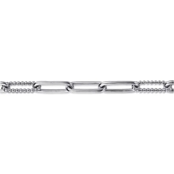 Gabriel and Co. Silver Paperclip Bracelet Image 2 Toner Jewelers Overland Park, KS