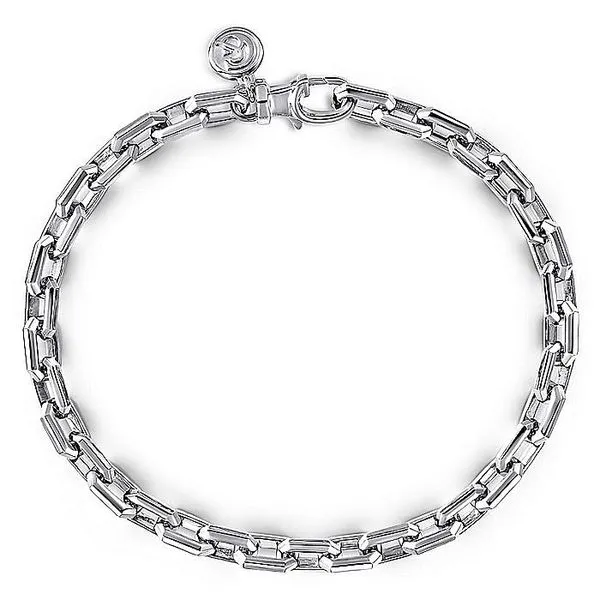Gabriel & Co. Mens Sterling Silver Chain Bracelet Toner Jewelers Overland Park, KS