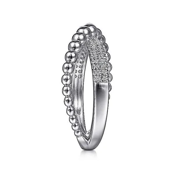 Gabriel & Co. Silver Cross Cross Bujukan Ring Image 4 Toner Jewelers Overland Park, KS