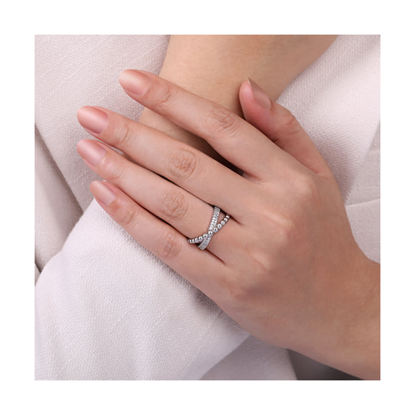 Gabriel & Co. Silver Cross Cross Bujukan Ring Image 5 Toner Jewelers Overland Park, KS