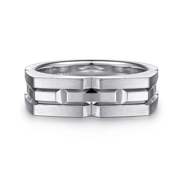 Gabriel & Co. Sterling Silver Geometric Silver Ring Toner Jewelers Overland Park, KS