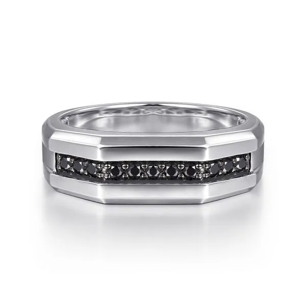 Gabriel & Co. Sterling Silver Channel set Silver Ring Toner Jewelers Overland Park, KS