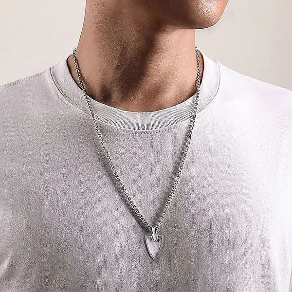 Gabriel & Co. Silver Arrowhead Pendant Image 4 Toner Jewelers Overland Park, KS