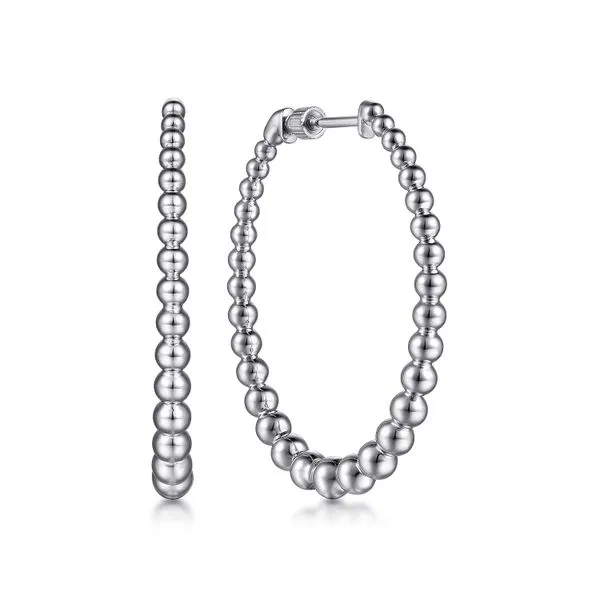 Gabriel & Co. Silver Hoop Earrings Toner Jewelers Overland Park, KS