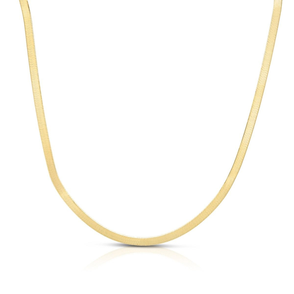 14k Yellow Gold 3.4mm Herringbone Chain Toner Jewelers Overland Park, KS