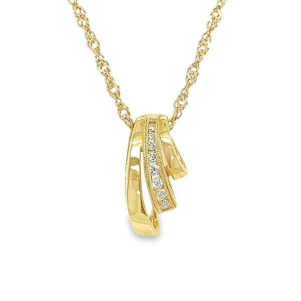 Estate 14k Yellow Gold Diamond Pendant Necklace Toner Jewelers Overland Park, KS