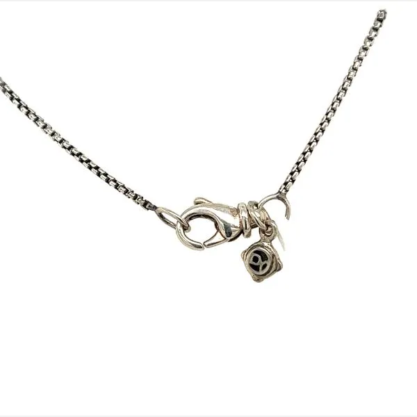 Estate David Yurman Sterling Silver and 18k Yellow Gold CIrcle Pendant Image 2 Toner Jewelers Overland Park, KS