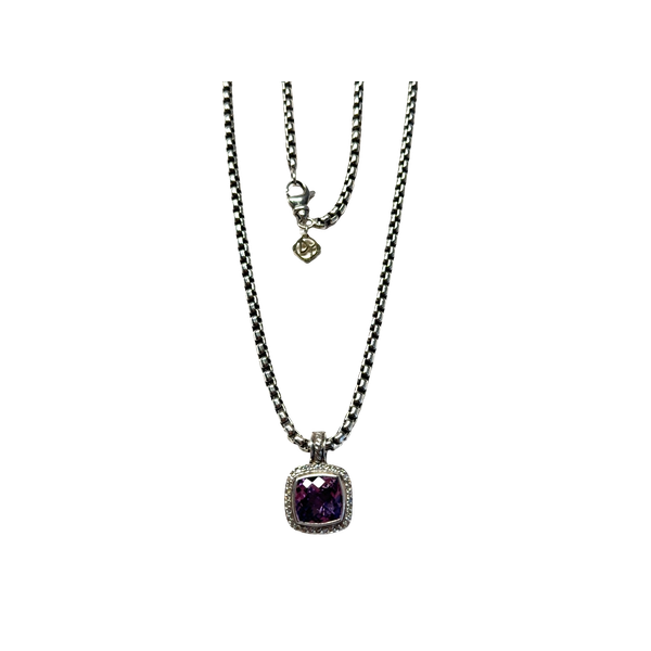 David Yurman Sterling Silver Albion Pendant Necklace Image 3 Toner Jewelers Overland Park, KS