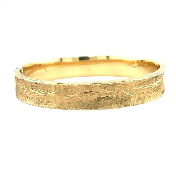 Estate 14 Karat Yellow Gold Bangle Bracelet Toner Jewelers Overland Park, KS