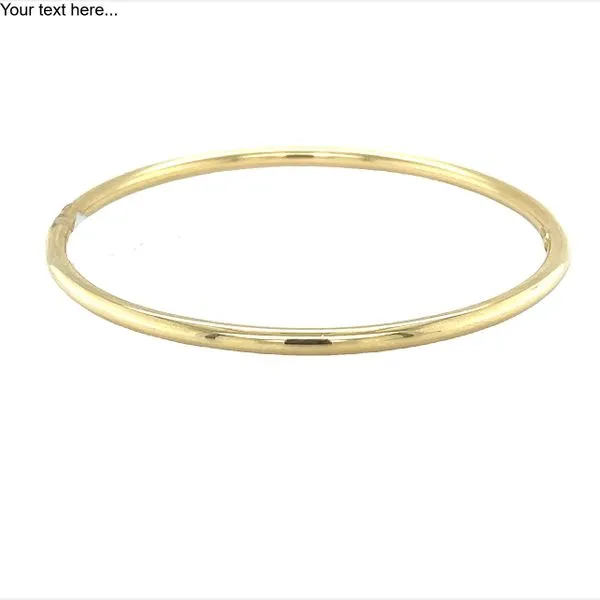 Estate 14 Karat Yellow Gold Bangle Bracelet Toner Jewelers Overland Park, KS
