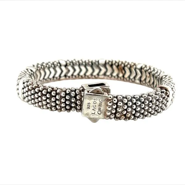 Estate Sterling Silver Lagos Caviar Bracelet Image 3 Toner Jewelers Overland Park, KS