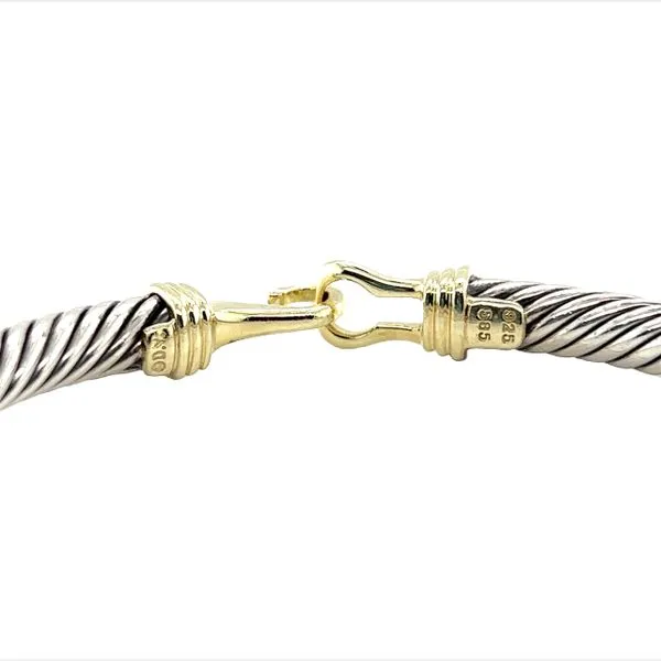 Estate David Yurman Sterling Silver Cable Cuff Bracelet Image 2 Toner Jewelers Overland Park, KS