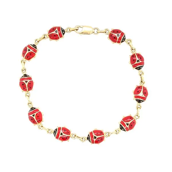 Estate 14k Yellow Gold Ladybug Bracelet Toner Jewelers Overland Park, KS