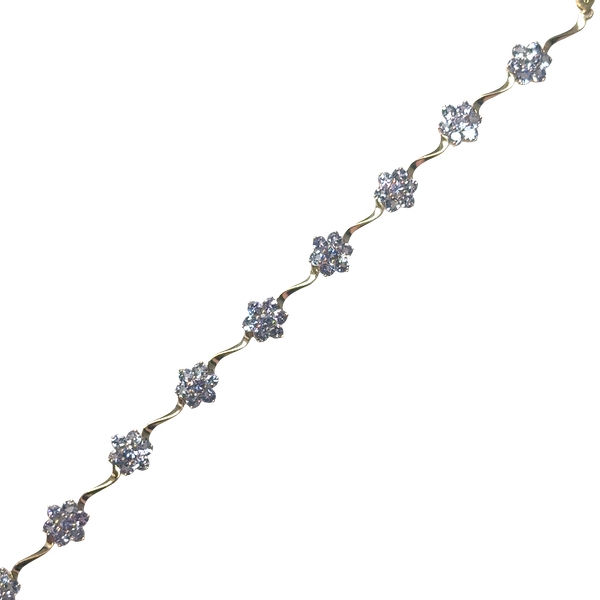 14 Karat Yellow Gold Round Tanzanites Estate Bracelet Image 2 Toner Jewelers Overland Park, KS