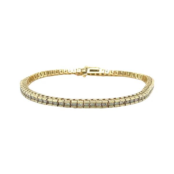 Estate 14 Karat Yellow Gold Diamond Tennis Bracelet Toner Jewelers Overland Park, KS
