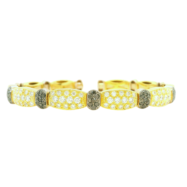 14k Yellow Gold Flexible Diamond Bangle Toner Jewelers Overland Park, KS