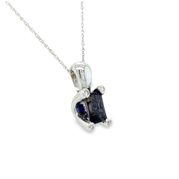 Estate 14k White Gold Amethyst Pendant Image 2 Toner Jewelers Overland Park, KS