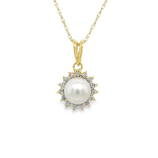 Estate 14k Yellow Gold Pearl Pendant Toner Jewelers Overland Park, KS