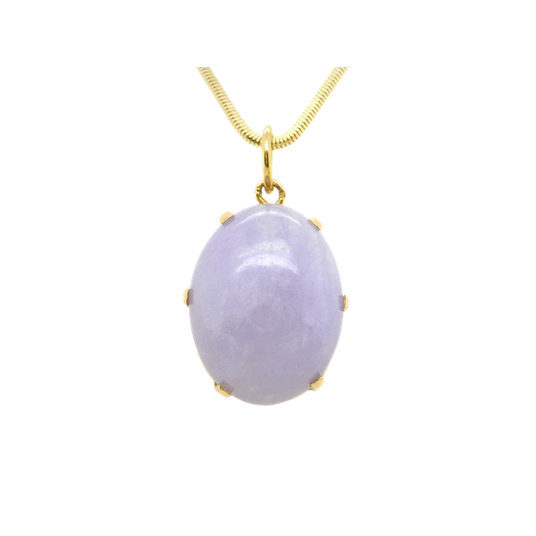 18k Yellow Gold Lavender Jade Pendant Toner Jewelers Overland Park, KS