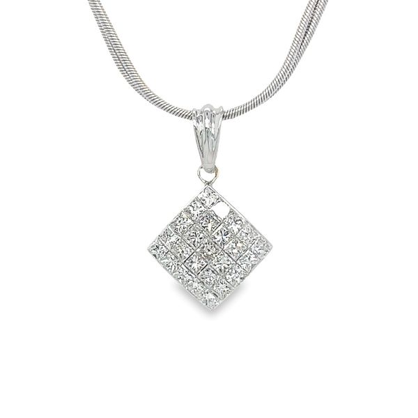 Estate 14k White Gold Diamond Pendant Necklace Toner Jewelers Overland Park, KS