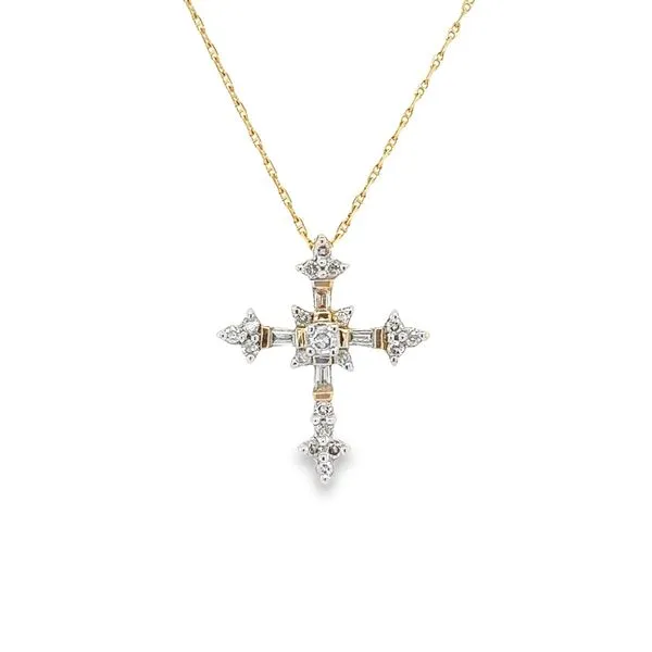 Estate 14k Gold Diamond Cross Pendant Toner Jewelers Overland Park, KS