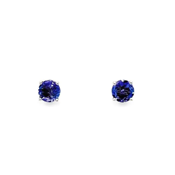 Estate 18k White Gold Tanzanite Studs Toner Jewelers Overland Park, KS