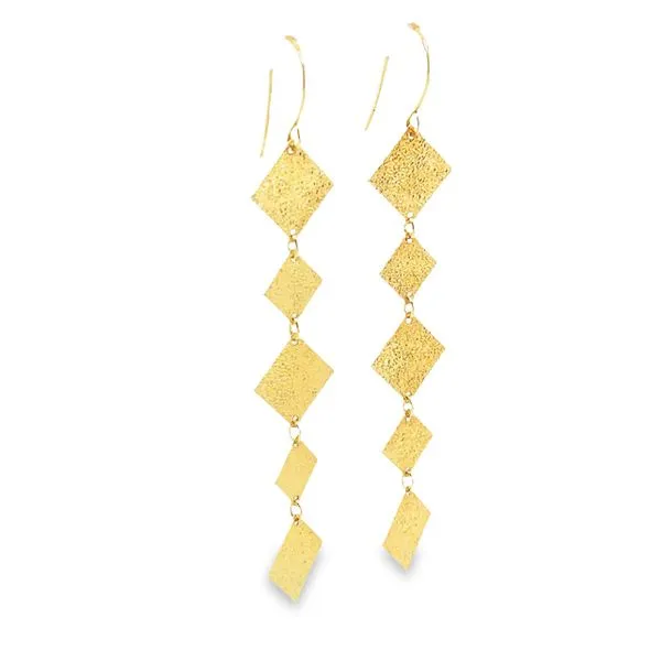 Estate 18k Yellow Gold Dangle Earrings Image 2 Toner Jewelers Overland Park, KS