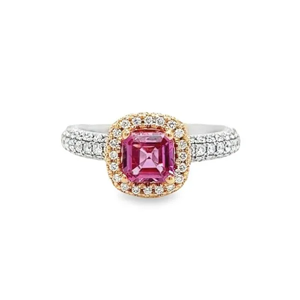 Estate 14k Gold Pink Sapphire and Diamond Ring Toner Jewelers Overland Park, KS