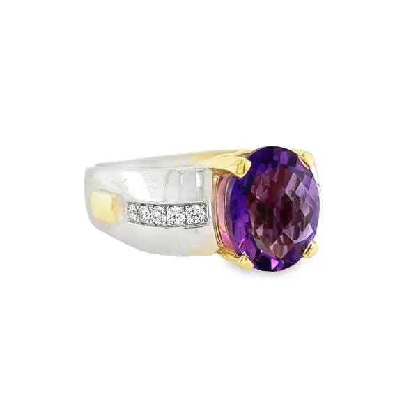 Estate 18k Gold Amethyst Fashion Ring Image 2 Toner Jewelers Overland Park, KS