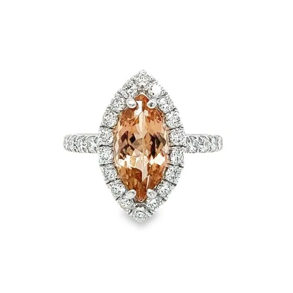 Estate 14k White Gold Tourmline and Diamond Ring Toner Jewelers Overland Park, KS