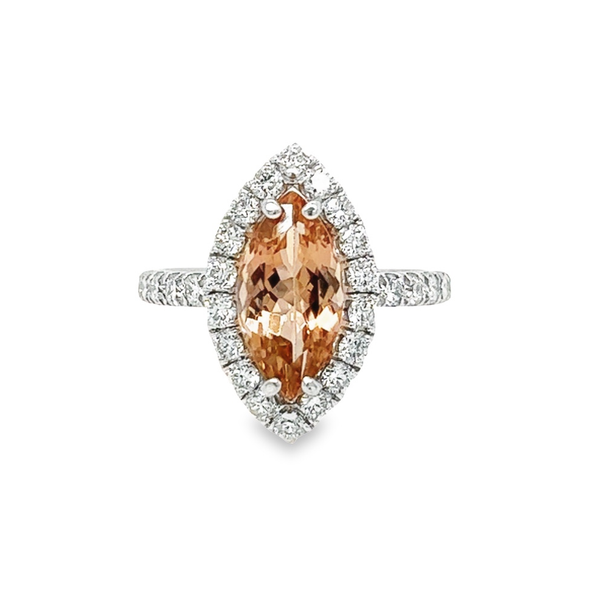 14k White Gold Pink Tourmaline Ring Toner Jewelers Overland Park, KS