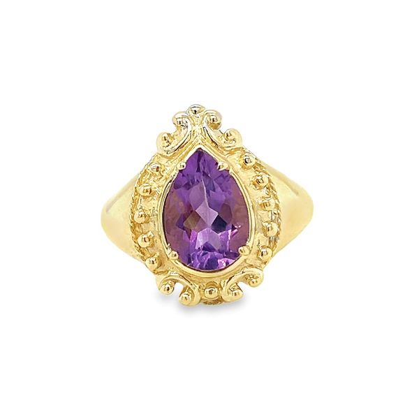Estate 14k Yellow Gold Amethyst Ring Toner Jewelers Overland Park, KS