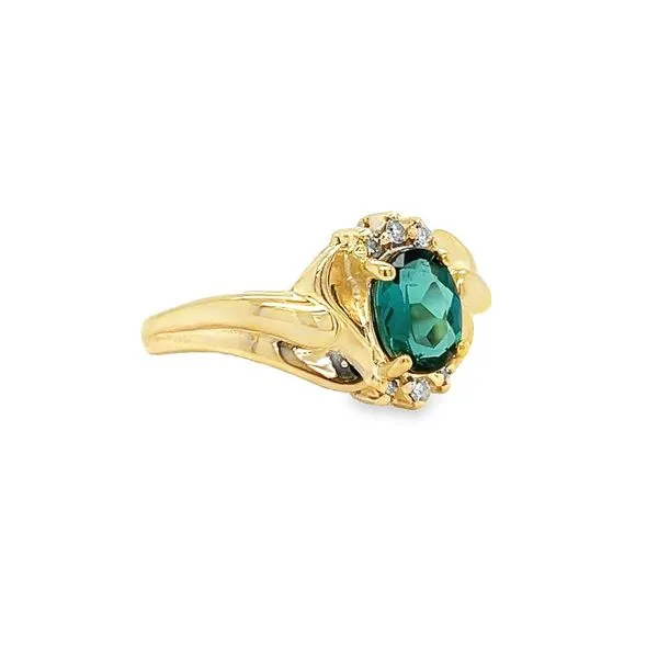 Estate 18k Yellow Gold Tourmaline Ring Image 2 Toner Jewelers Overland Park, KS