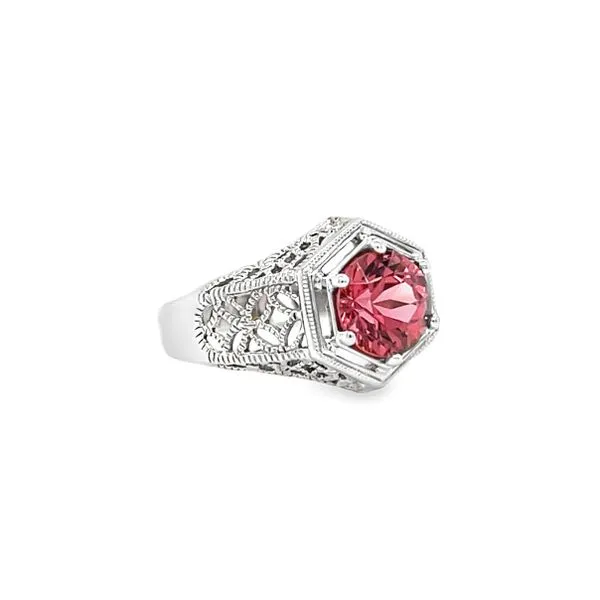 Estate 14k White Gold Pink Tourmaline Ring Image 2 Toner Jewelers Overland Park, KS