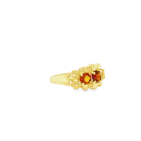 14k Yellow Gold Ombré Citrine Ring Image 3 Toner Jewelers Overland Park, KS