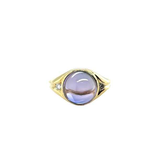 18 Karat Yellow Gold Cabochon Amethyst Ring Toner Jewelers Overland Park, KS