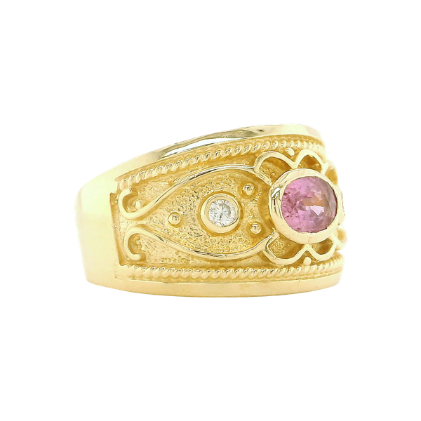 14k Yellow Gold Byzantine Ring Image 2 Toner Jewelers Overland Park, KS