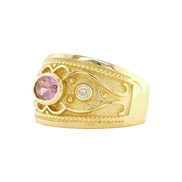 14k Yellow Gold Byzantine Ring Image 3 Toner Jewelers Overland Park, KS