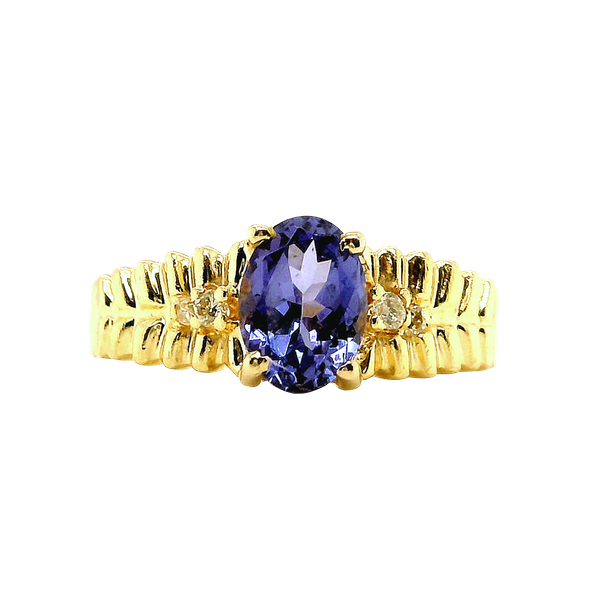 14k Yellow Gold Tanzanite Ring Toner Jewelers Overland Park, KS
