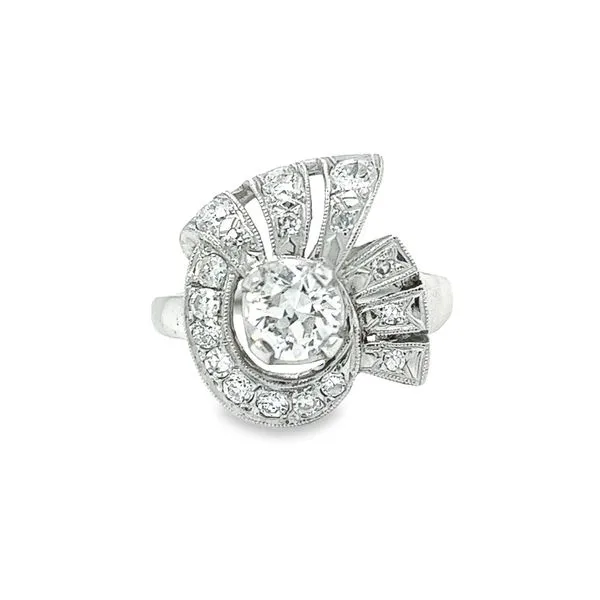 Estate14 Karat White Gold Vintage Diamond Ring Toner Jewelers Overland Park, KS