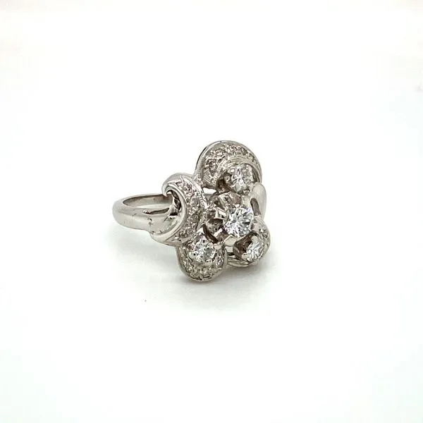 Estate 14k White Gold Diamond Ring Image 2 Toner Jewelers Overland Park, KS