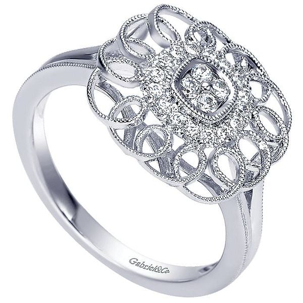 Gabriel & Co. 14K White Gold Diamond Fashion Ring Image 3 Toner Jewelers Overland Park, KS