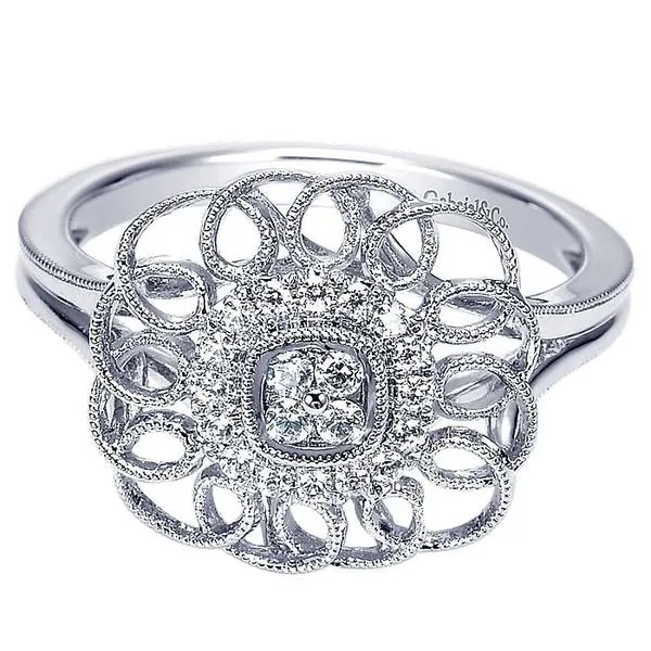 Gabriel & Co. 14K White Gold Diamond Fashion Ring Toner Jewelers Overland Park, KS