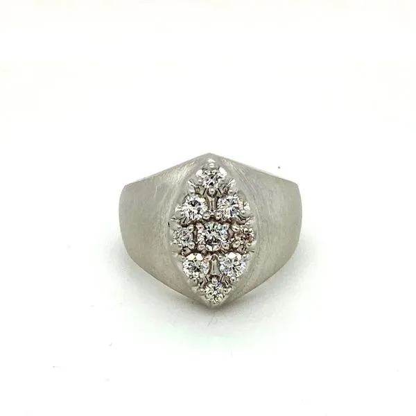 Estate 14k White Gold and Diamond Men's Ring Toner Jewelers Overland Park, KS