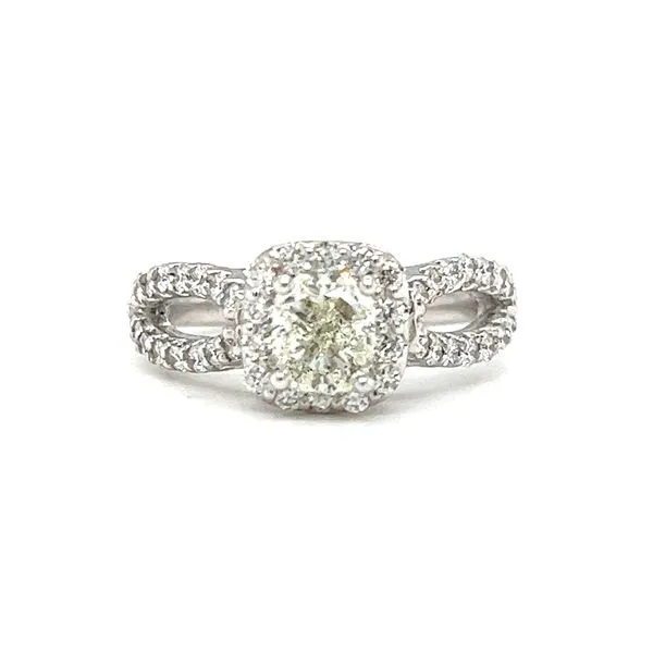 Estate 14 Karat White Gold Diamond Engagement Ring Toner Jewelers Overland Park, KS